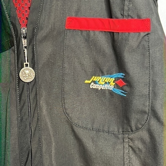 JUNIOR COMPETITOR XL RED & BLACK RIGHT HANDED SHOOTING VEST - Picture 4 of 7